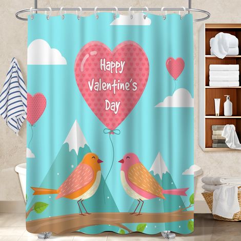 Rideau de douche 180x180 dessin bâche polyester douche pour idée cadeau pour pendaison de crémaillère (1/5)