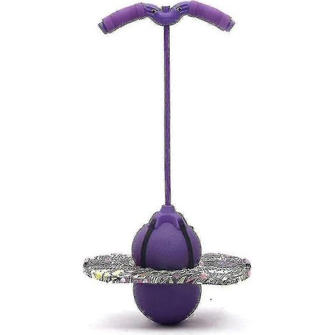 Balle d'équilibre Pogo avec poignée - Ballon d'exercice anti-explosion violet (1/5)
