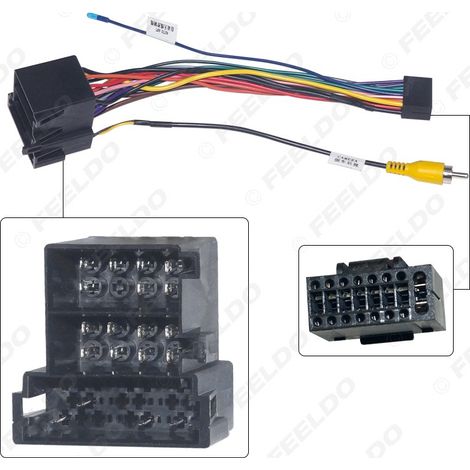 Compatible avec le câble d'alimentation modifié pour navigation grand écran Android Great Wall H6 (entrée de gamme) et le câble de modification audio-visuel Zhangxun 16P