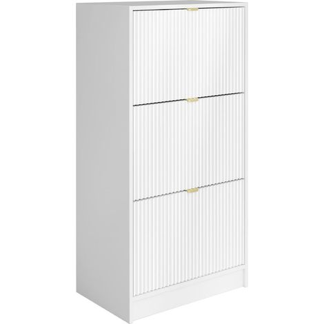 Zapatero Comfivo Velal III, Blanco, 60x120x40cm, MDF, Aglomerado laminado