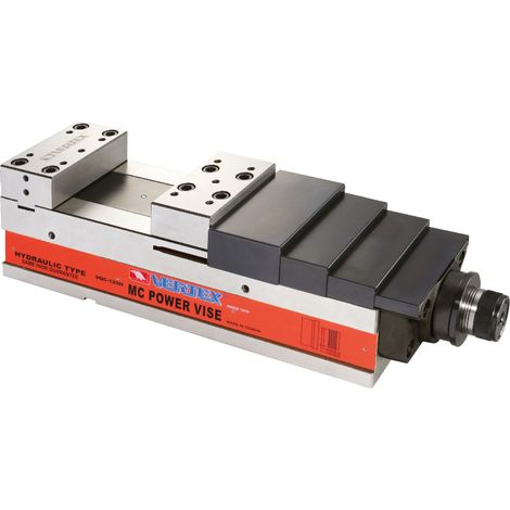 Étau de fraisage hydraulique amplificateur de force largeur des mors 124,5 mm ouverture 205 mm hauteur des mors 40 mm Vertex VQC-125H (1/3)