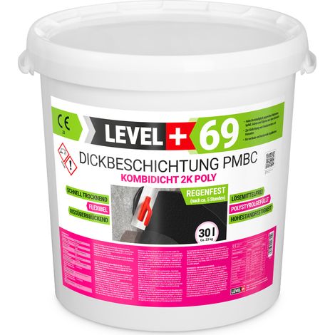 LEVEL+ Bitumen Dickbeschichtung PMBC Kombidicht 2K Poly PS L+69 - 30L (1/5)