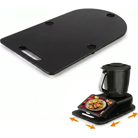 Glättbrett für Thermomix TM7, mit Gummifüßen und Rollen, ein praktisches Zubehör für den Thermomix TM7, leicht zu bewegen, langlebig und leicht zu reinigen, schützt die Waage, insbesondere für (1/5)