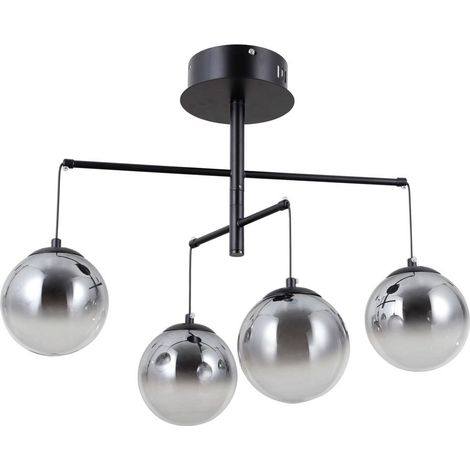 Velada LED-Hängeleuchte schwarz MAT ALU italux PND-34381-4-BK (1/2)