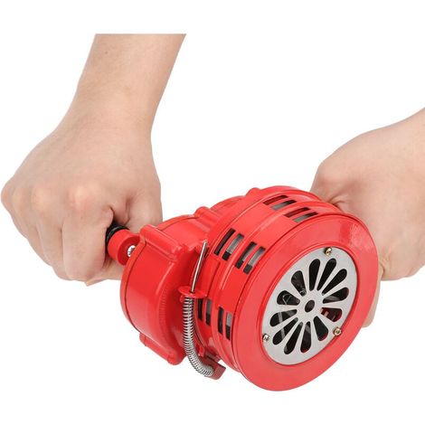 Sirenas  , alarma portátil de manivela, carcasa de plástico ABS de 120 dB, operación manual, alarma/alarma de ataque aéreo, sirena de alarma manual (1/5)