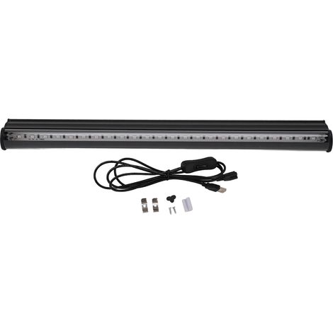 Ortviai Tube UV 395 nm, 5 W, 24 LED, Alimentation USB – Lampe Noire Puissante pour Curing Résine, Effets Fluorescents et Scène (1/5)