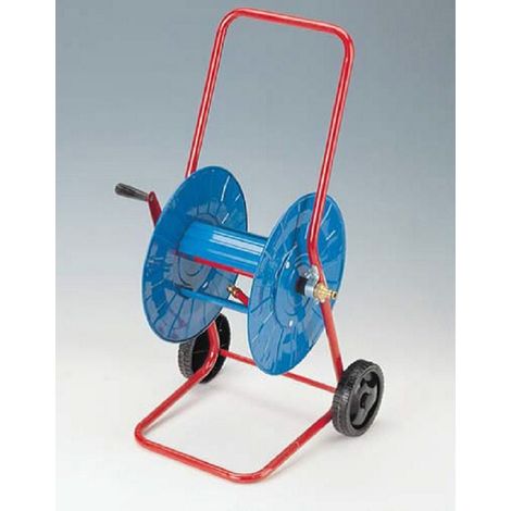 Carrello portatubo avvolgitubo metallo 50mt tubo da mm.16 irrigazione - Salone