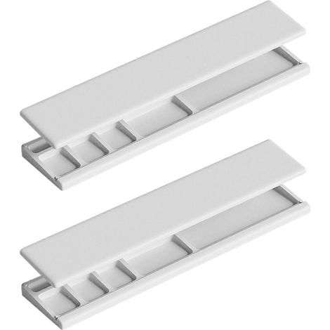 Set mit 2 weißen Büroaufbewahrungsboxen (1/5)