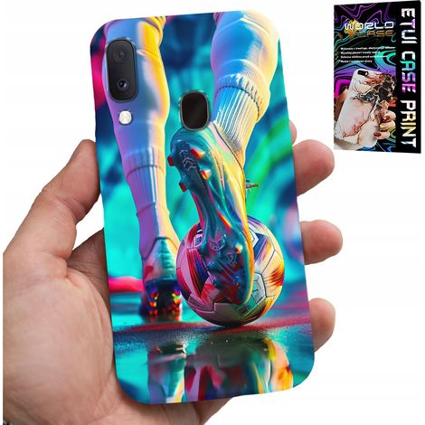 Custodia per Samsung Galaxy A20E - giocatori di calcio + vetro (1/5)