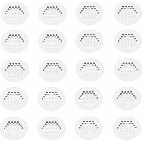 Grille de ventilation 20 pièces Grille de ventilation 35 mm Grille de ventilation Grille de ventilation Trou Grille de ventilation en acier inoxydable Grille de ventilation ronde blanche pour me (1/5)