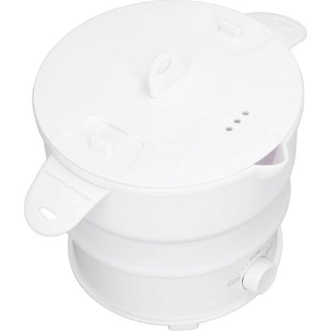 Bardusch - Marmite électrique multifonction 800 W 1,2 L, Cuisinière électrique de voyage portable, Mini cuiseur vapeur pliable, Convient pour la cuisson de nouilles, de fondue chinoise ou pour cuire à (1/5)