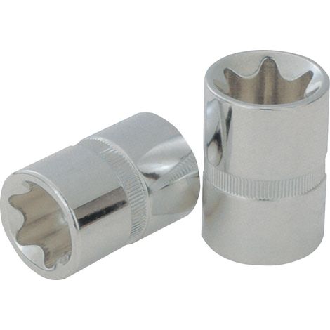 KS Tools 918.3976 3/8" Bussola Torx profilo E CHROMEplus E10 (1/2)