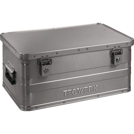 TECWERK Aluminiumbox L580xB380xH275mm 47l m.Klappverschluss u.Zylinderschl.TECWERK