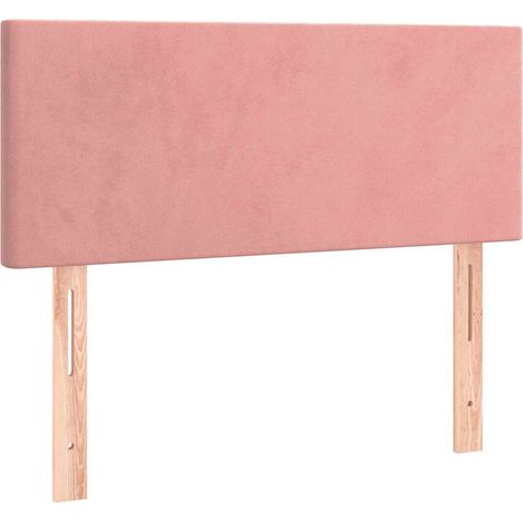 Cabecero de terciopelo rosa 90x5x78/88 cm vidaXL (1/5)