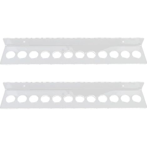 Porte-ciseaux Mural en Acrylique Transparent à 12 Emplacements pour Coiffeurs, Barbiers, Stylistes de Salon – Rangement Professionnel pour Cisailles avec Trous Pré-percés pour un Montage (1/5)
