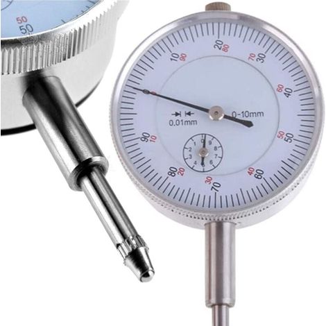 YMYNY Centesimalkomparator 0-10 mm, Auflösung 0,01 mm für Magnetfuß - (1/3)