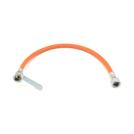 FLESSIBILE GAS FF IN GOMMA CON CHIAVETTA- cm 70- ATON- pezzi 1