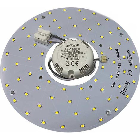 Circolina led 2835 modulo neon circolare 22 watt 265 volt ricambio neon per plafoniere luce naturale 4000k (1/2)