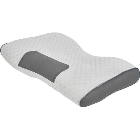 White High-quality Knitted Non-slumping Neck Pillow 66cm W x 40cm D (1/5)