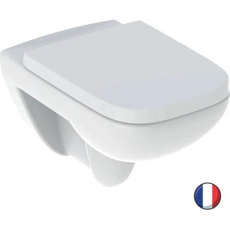 Geberit Renova Plan Set WC suspendido, sin borde, con asiento de (1/5)