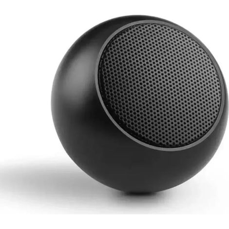 Tragbarer Bluetooth-Stereo-Lautsprecher aus Aluminium, kompakt, klarer Klang, ideal für Anrufe, schwarz (1/5)
