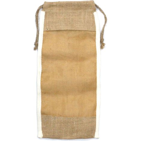 Pochette Longue en Jute Lavée - 35x15cm- Vendu par 1