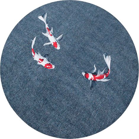 Tapis de salon Pop Collection 240x240 cm - Japanese Pond - Motifs audacieux pour une touche de style unique et moderne (1/5)