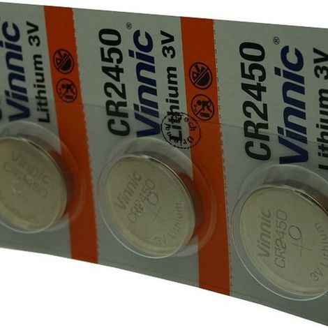Pack de 5 piles Vinnic compatibles avec format MAXELL CR2450