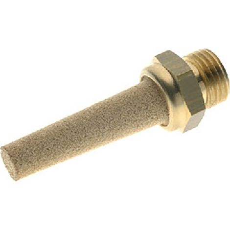 Silencieux pneumatique RS PRO, Fileté, en Laiton 12bar (1/2)