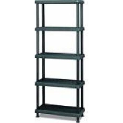 Terry, Scaffale 3060 S-5 , Scaffale Modulare a 5 Ripiani, da Interno Esterno. Materiale: Plastica, Dimensioni: 60x30x174 cm (1/6)