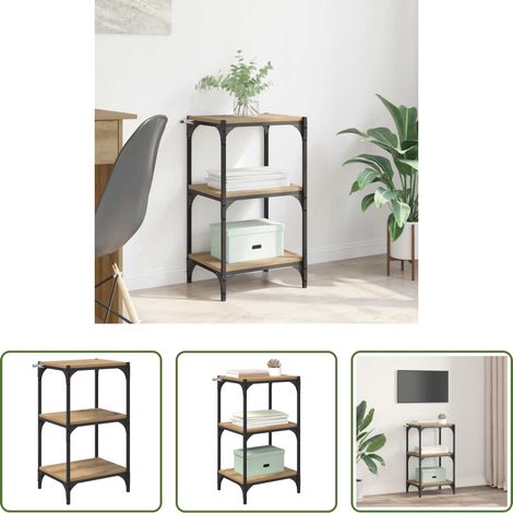 Industriedesign Regal - Bücherregal Artisan-Eiche 40 x 33 x 70,5 cm Holzwerkstoff (1/5)