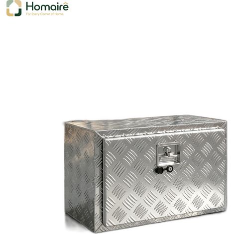 Boîte à outils gris en aluminium 60.9 x 35.5 x 40.6 cm HOMAIRE (1/5)