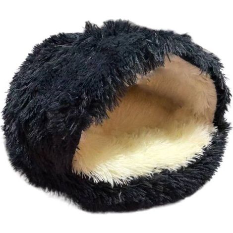 Cuccia per gatti con fodera sfoderabile e lavabile in lavatrice. Morbida cuccia per gatti da interno e cani di piccola taglia. Cuccia a forma di grotta. Semi-chiusa. (1/5)