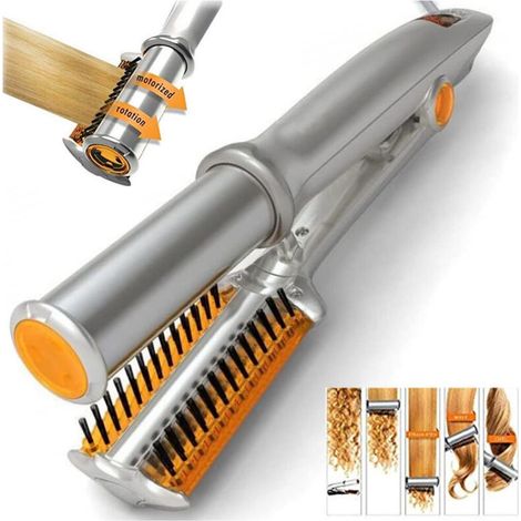 Brosse Lissante Rotative Pour Cheveux Lisses Et Bouclés Lisseurs En Céramique (1/5)