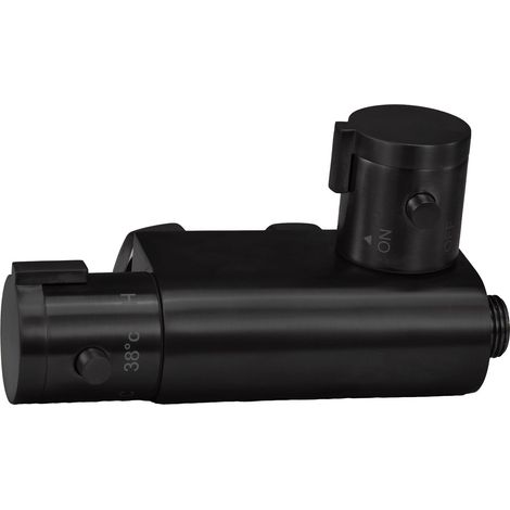 Orbit Thermostatic Vertical Bar Shower Valve for Douche - Matte Black (1/2)