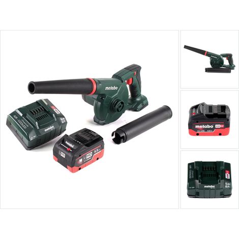 Ventilatore a batteria Metabo AG 18 18 V + 1x batteria LiHD 5,5 Ah + caricabatterie