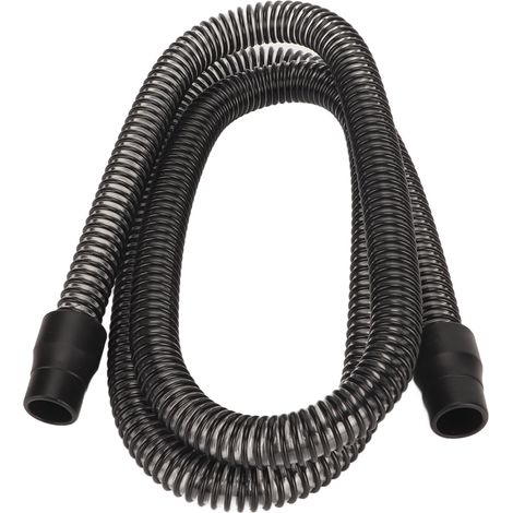 Tuyau pour appareil respiratoire haute flexibilité, visière intérieure lissante, tube de raccordement noir (1/5)