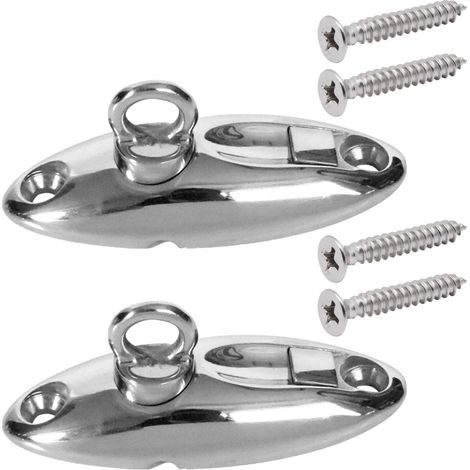 Set di ganci per parabordi a sgancio rapido, ganci per parabordi marini in acciaio inossidabile 316 con viti, clip a sgancio rapido per accessori per parabordi per ferramenta marina