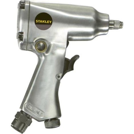 Stanley Druckluft Schlagschrauber 3/8 Zoll, kraftvoller pneumatischer Schlagschrauber mit 5 Stecknüssen, für Auto LKW Wohnwagen, Radmuttern lösen, für Kompressor, Werkstatt Garage