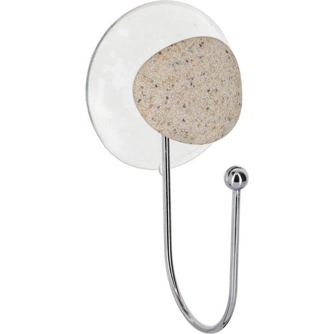 Metalhaken auf saugnapf 1 deco - kieselstein - Tendance (1/3)