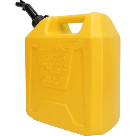 Réservoir de stockage de fioul 10 L, antistatique, antichoc, à arrêt automatique, portable et sécurisé, pour camping-car, SUV, bateau à moteur, jaune. (1/5)