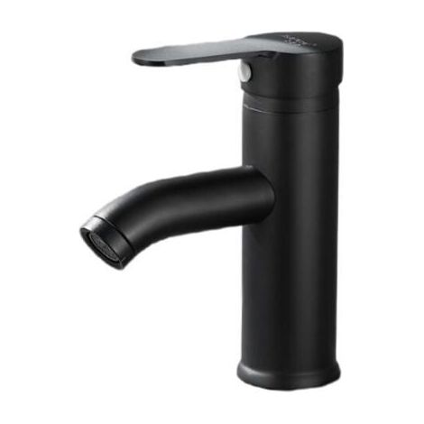 Robinet lave-mains noir mat - Mitigeur eau chaude / eau froide - Noir