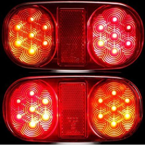 Feux de Remorque LED 12V,2pcs Feu Arriere pour Remorque LED Etanche (1/5)