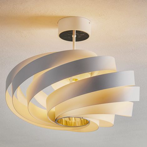 [GEBRAUCHT] B-Ware Euluna Deckenleuchte Vento Weiß Metall ø 50 Cm Deckenlampe Lampe Leuchte Spot
