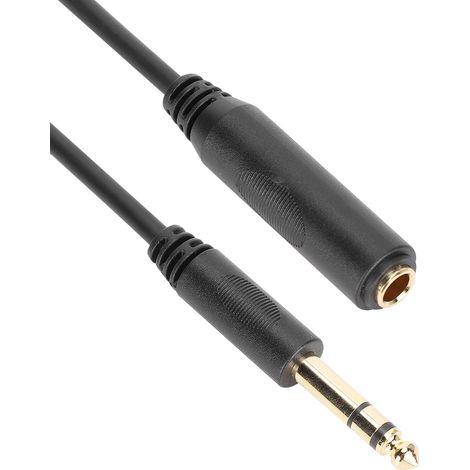 m langes Audio-Verlängerungskabel (Stecker auf 6,35 mm Buchse) mit reinem Kupferleiter und Abschirmung, für Soundkarte/E-Gitarre