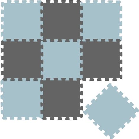 9 Pièces Tapis de Sol Bébé 30x30 Tapis Mousse Bebe Tapis de Jeux Enfant Pliable (1/5)