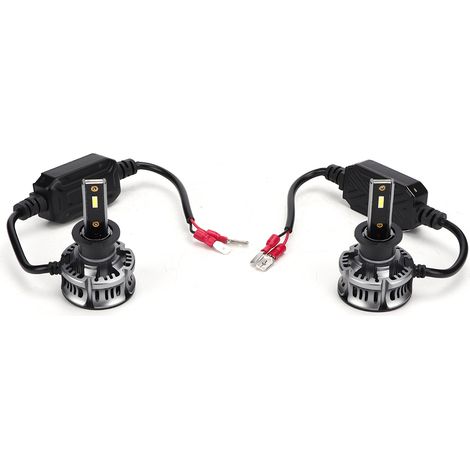 2 ampoules H3 LED XT7 6500K 3800LM super lumineuses pour phares avant de voiture (1/5)