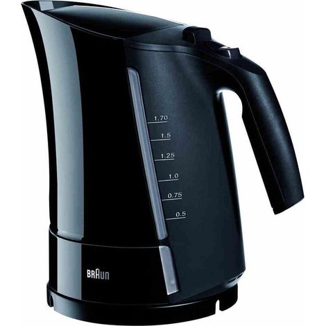 [GEBRAUCHT] B-Ware Braun sw WK300 Wasserkocher 1,7 Liter herausnehmbarer Kalkfilter schwarz (1/2)