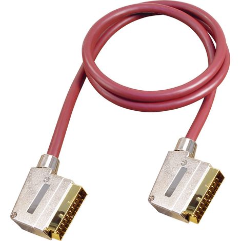 All4u BRVC 4 - Cable euroconector (21 pines, 1,5 m), color rojo