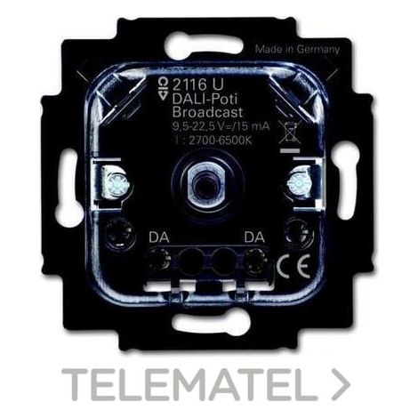 Dispositivo de control Busch-Jaeger 2116 u atenuador giratorio DALI blanco ajustable